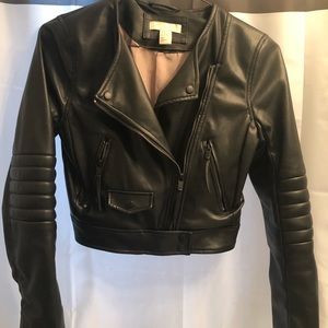 H&M Leather Bomber